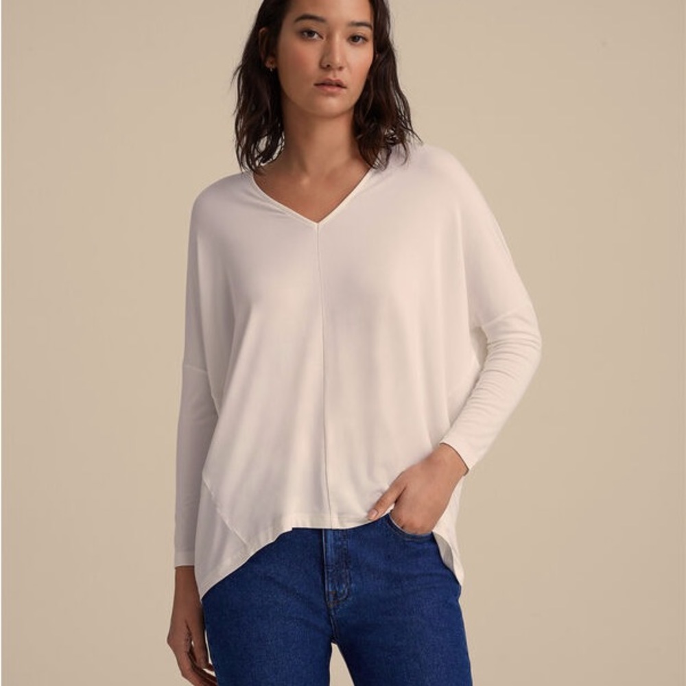 NWT Club Monaco Rylena Top in Light Cream Sz XS-M